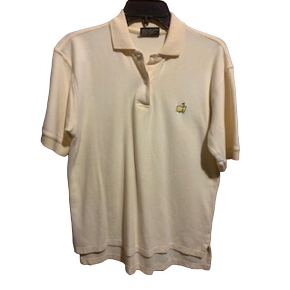 Masters Collection Logo Women's Small Pale Yellow Golf Polo - Picture 1 of 7